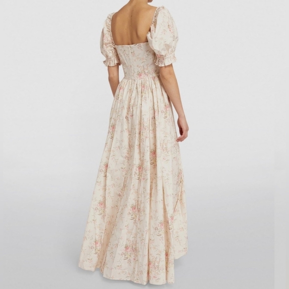 Selkie The Renaissance Gown 100% Cotton Pink Floral sz M - Sold By Anthropologie - Picture 11 of 11